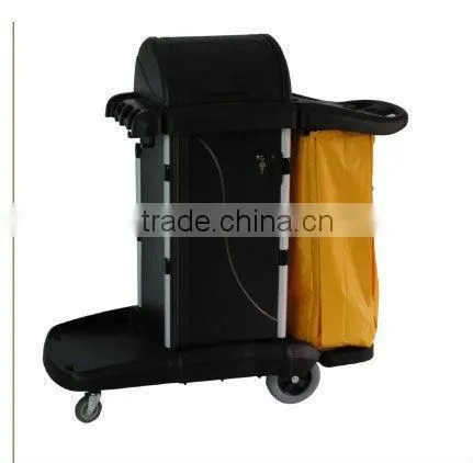 ESD Commercial Janitor's Plastic Cleaning Cart With Cover