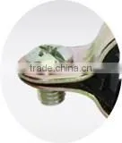 Double pipe clamps M6 withinner rubber