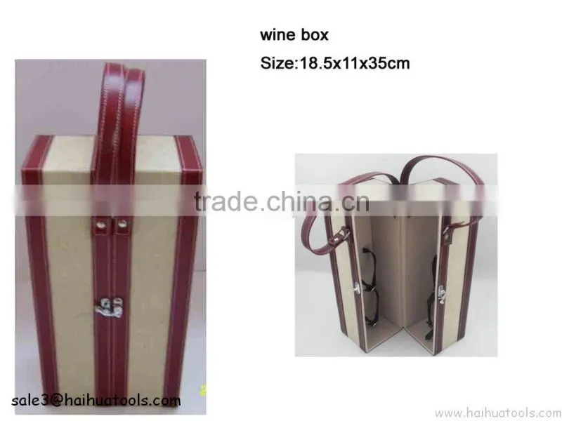 Advanced Leather/Pu wine box Red Deluxe style
