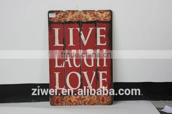 Vintage Wooden Wall Painting Hanging Decor