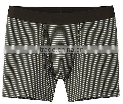 yarn dyed stripes boxer underwear for men