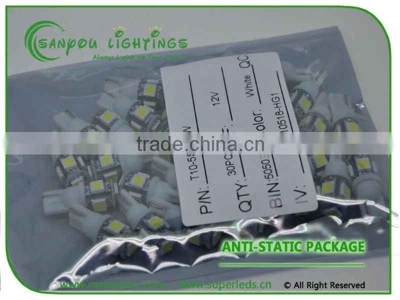 led automotive light 12V Canbus T10 194 3SMD