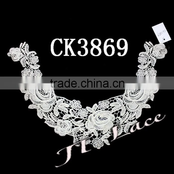 Garment accessories embroidered cotton lace trim CK3875