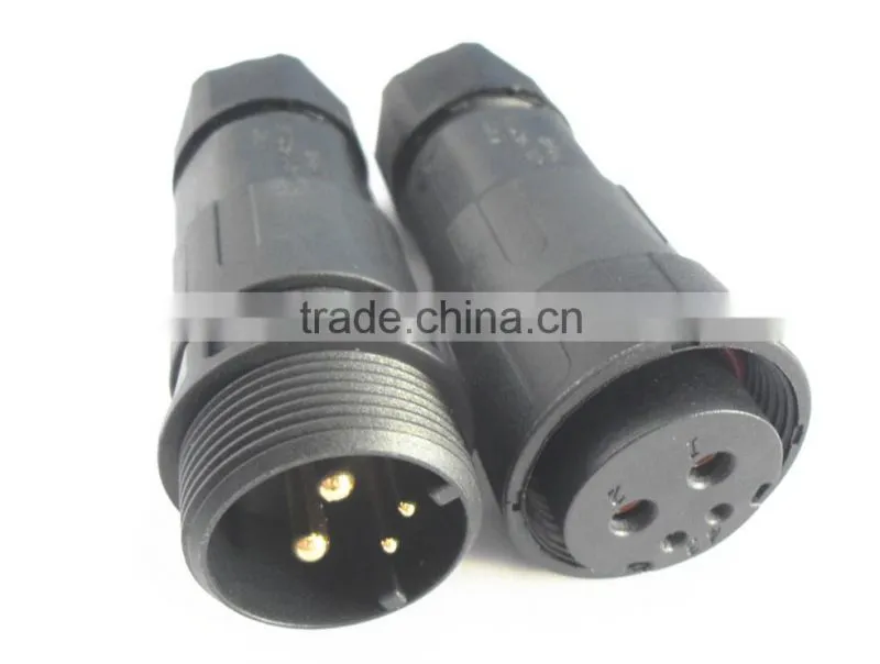 50A/15A high current power cord screw and solder termination waterproof connector