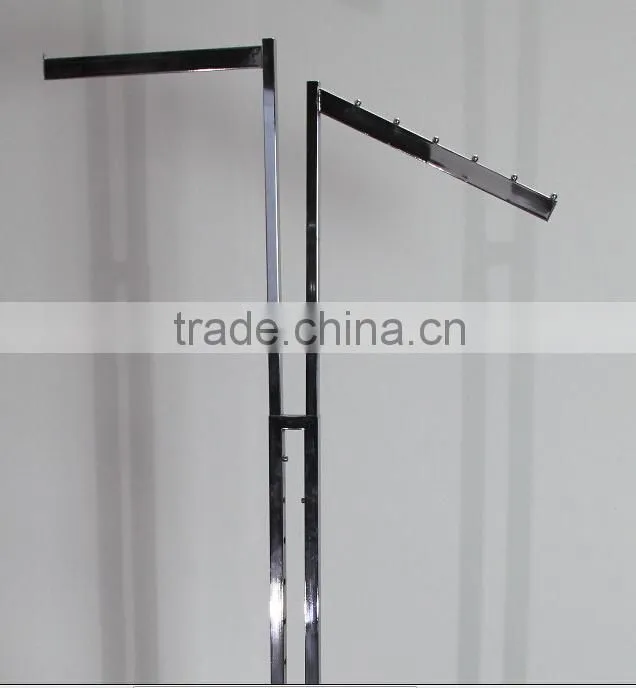 RH-YJ01 cloth display racks 400*300*1800 Q235 chrome plated High Quality Clothes Rack Stand Display