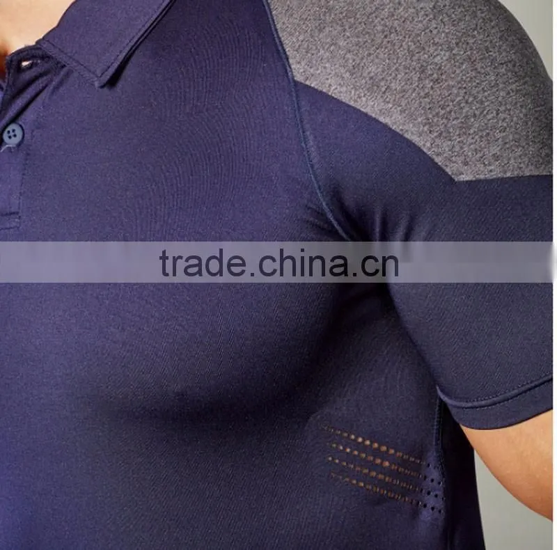 Wholesale dri fit seamless sport t shirt athletic wear silm fit t shirt
