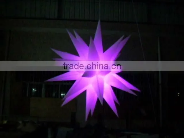white inflatable star