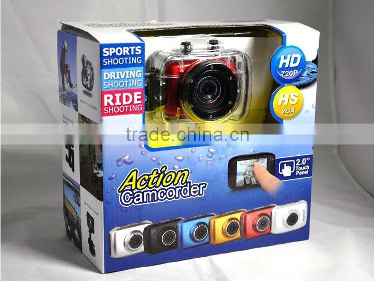 5.0 mega underwater 720P sports camera