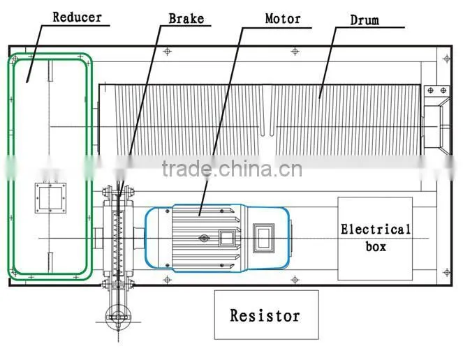JK 5ton wire rope high speed electric winch