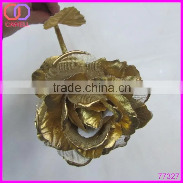 artificial gold foil rose