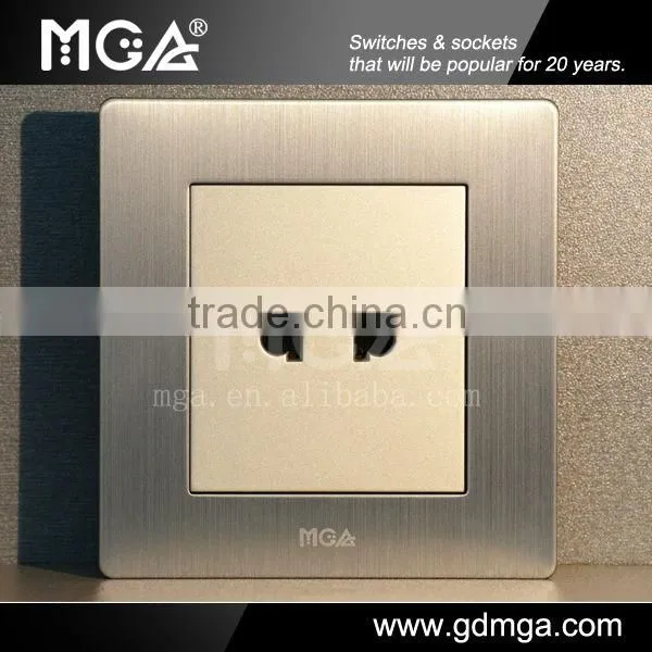 MGA Q7L Series 10A 2 gang 2-pin multiple power socket