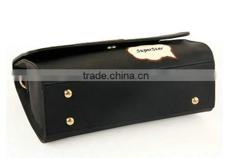 New arrival product embroidery Messenger leather bag products made in china