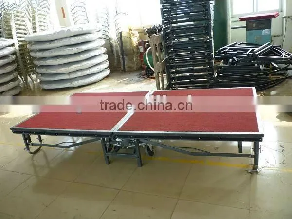 collapsible movable metal portable stage