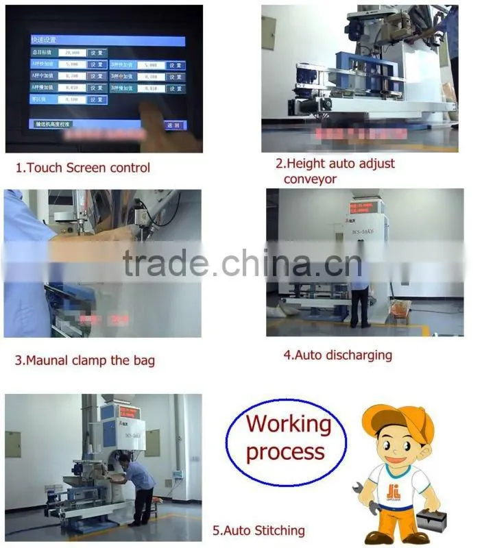 DCS-25K-6A granule grain bean sugar rice auto weighing packing machine