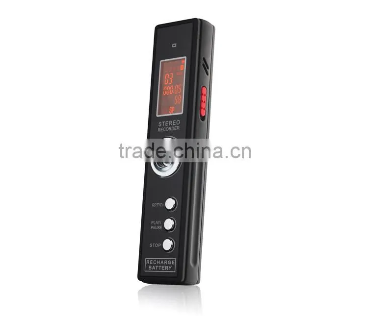 Telephone recording digital voice recorder with external microphone
