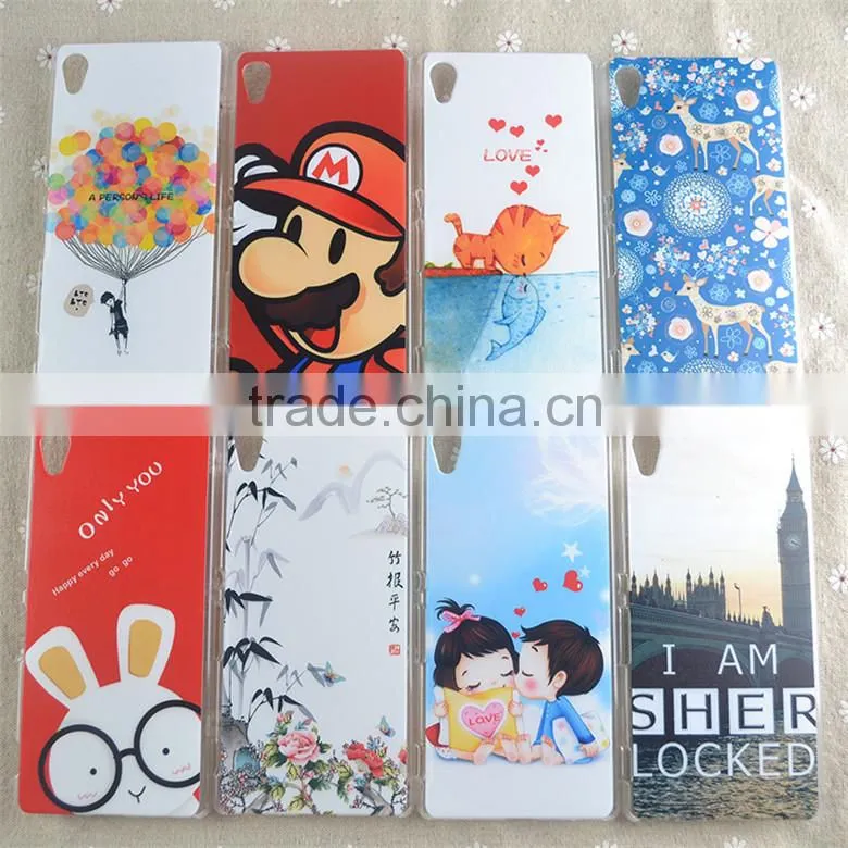 High Quality 3D Color Printing Protective PC /TPU Phone Case for Sony M4