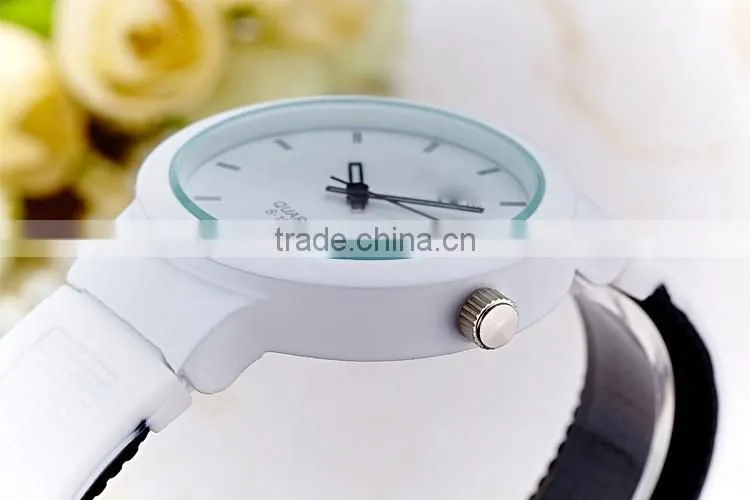 Classic Silicone Rubber Sports Wrist Watch Unisex Candy Colors Factory Price