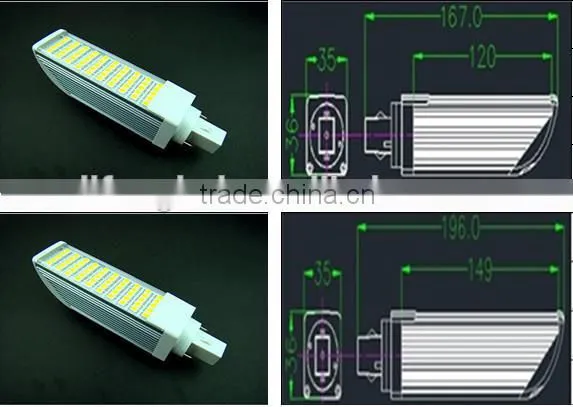 High Quality 9W LED G24 E27 Plug Light,PL Plug LED Lamp,Plc Plug Bulb