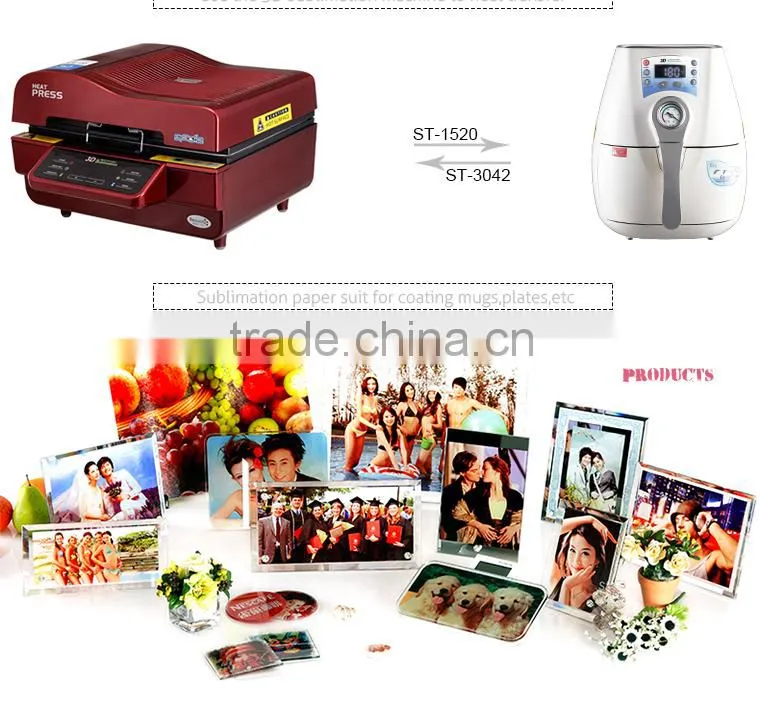 2015 factory directly heat press A4 sublimation paper