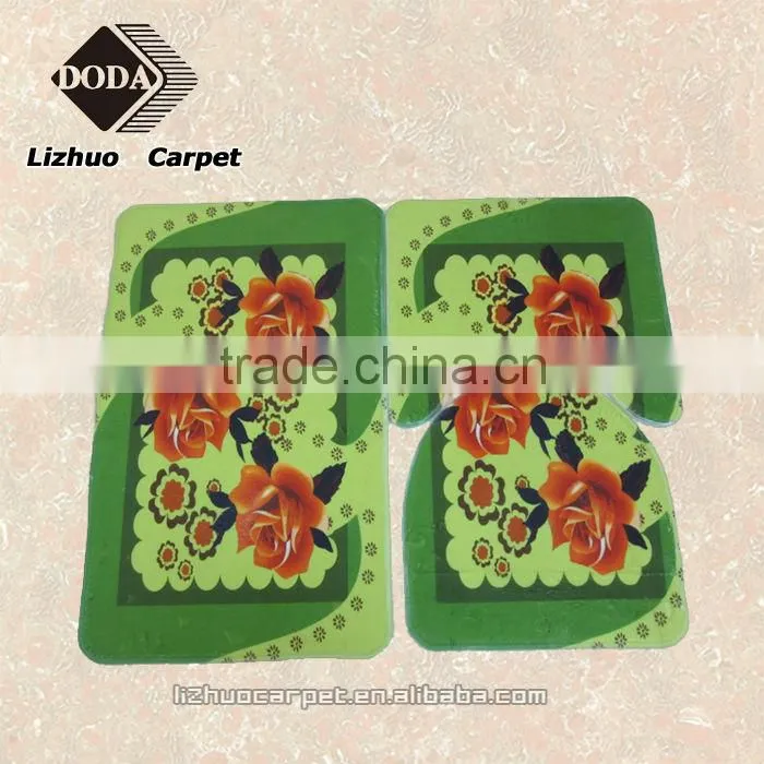 Cheap Printed PVC backing bath rug