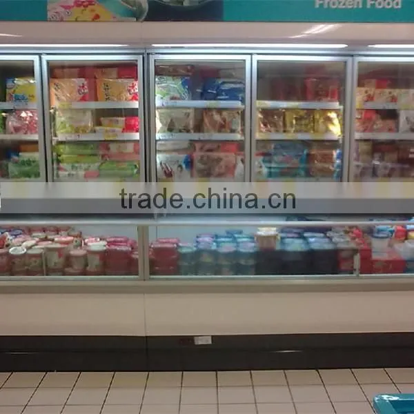 2.5m commercial used supermarket refrigerated fruit vegetable display