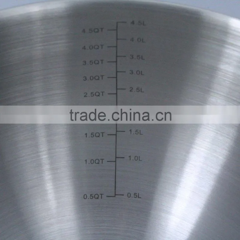 Stainless Steel silicone mixing bowl set
