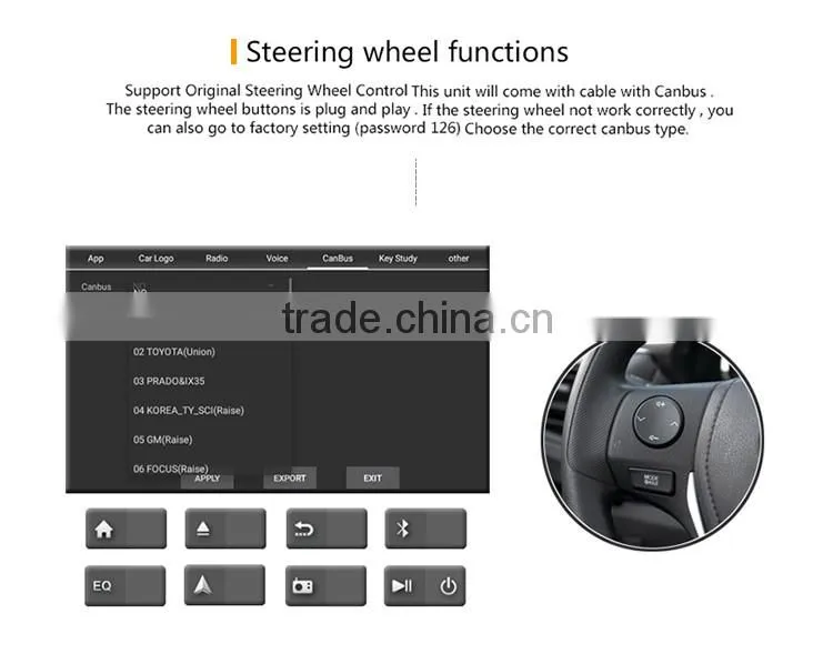 10.2 Inch Phone connection player dvd with gps for car