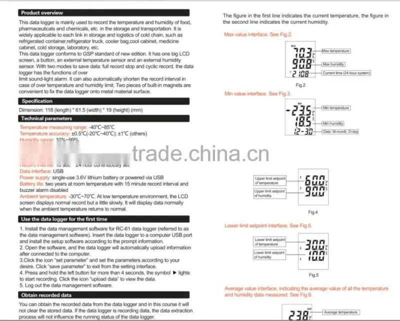 Hot-selling USB Temperature Data Logger Wireless