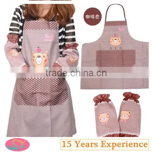 Cheap Waterproof Printing Apron With Sleeves