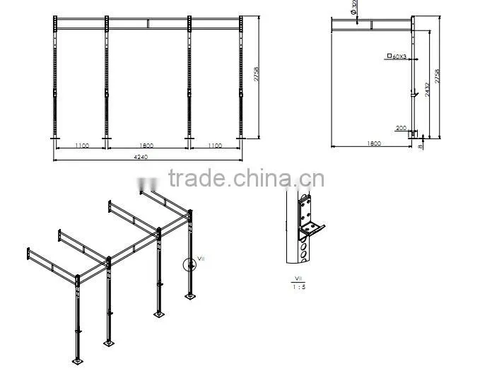 High Quality Gym Training Crossfit Wall Mounted Rack