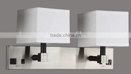 hotel Wall Lamp with brushed nickel and black Finish UL CUL ETL CE ROHS
