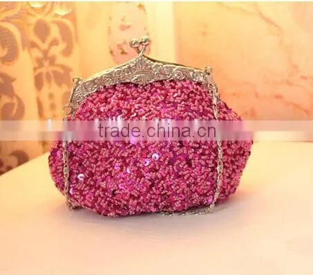 2014 wholesale Elegant Fashion party bag vintage bead evening bag