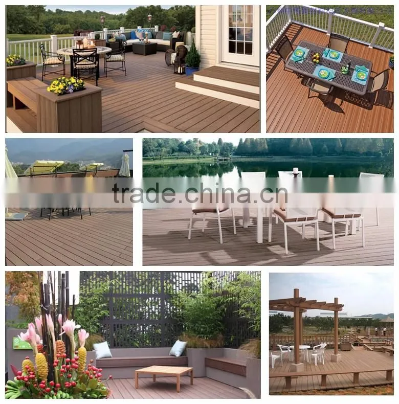 Outdoor Engineered Flooring Type and Wood-Plastic Composite Flooring Technics Swimming Pool Decks