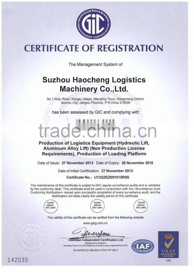 8T, 10t, 12T, 15T Warehouse Fixed Electric Hydraulic Trailers Heavy Duty Loading Ramp For Sale