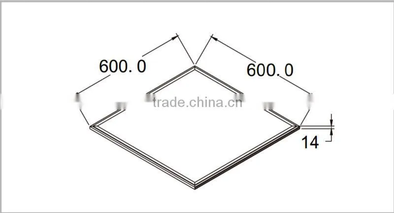Indoor lighting for working /office /shcool Lighting SMD 72W 60x60 cm led panel light