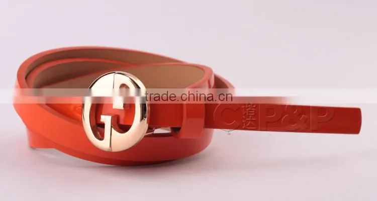Fashion adjustable belt with metal flower buckle