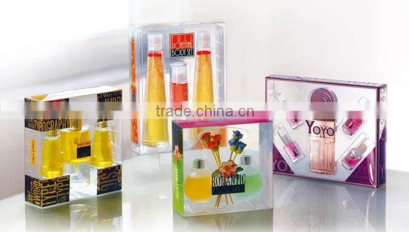 high quality custom clear Printed Wine Box with blister tray