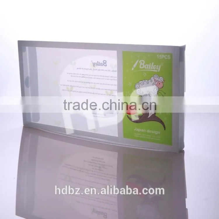 high quality frosted twill pp plastic box packaging with full color printing