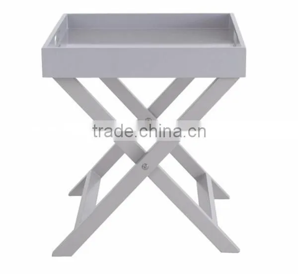 wooden folding tray table