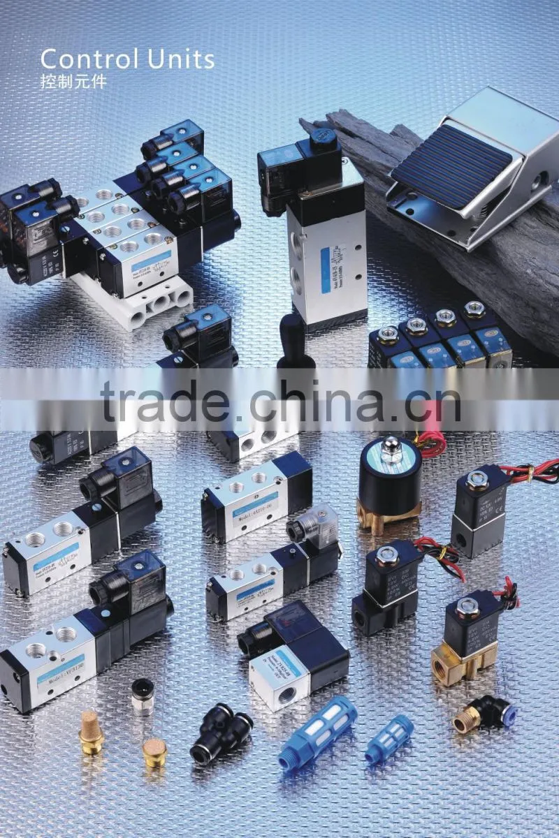 Aluminum air miniature 3 way solenoid valve 24v