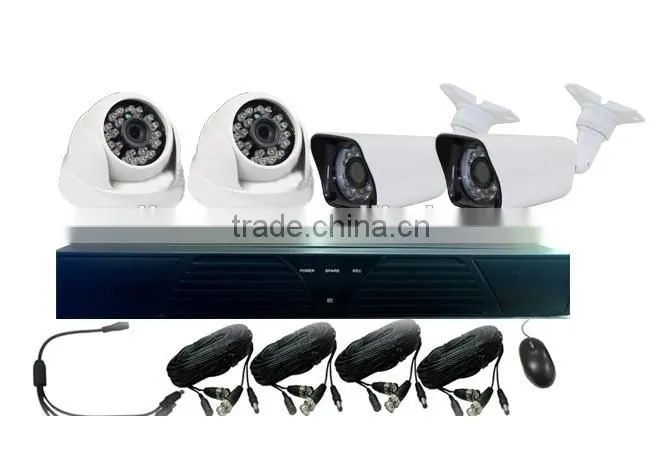 HD 720P Full D1 4ch AHD Kit, 4channel P2P AHD DVR Kit h.264 DIY DVR kit