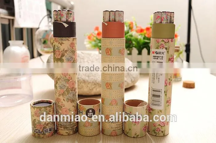 Natural Custom Package OEM Print Labeling Paper Tube for Pencil