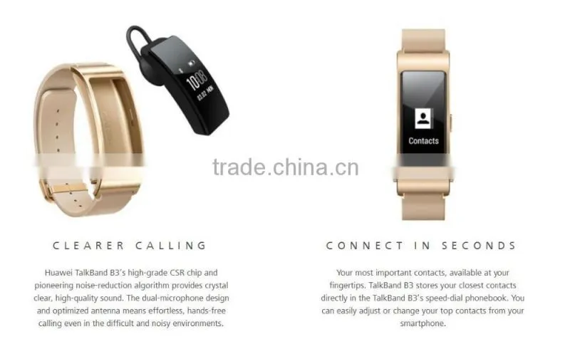 Newest Huawei Talkband B3 Smart Wristband | Ultimate smartband Bluetooth headset | Run/Walk/Ride/Climb/Sleep