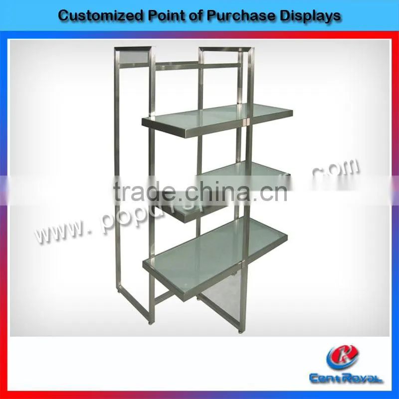 Hot sale fashionable metal clothing shops display stands