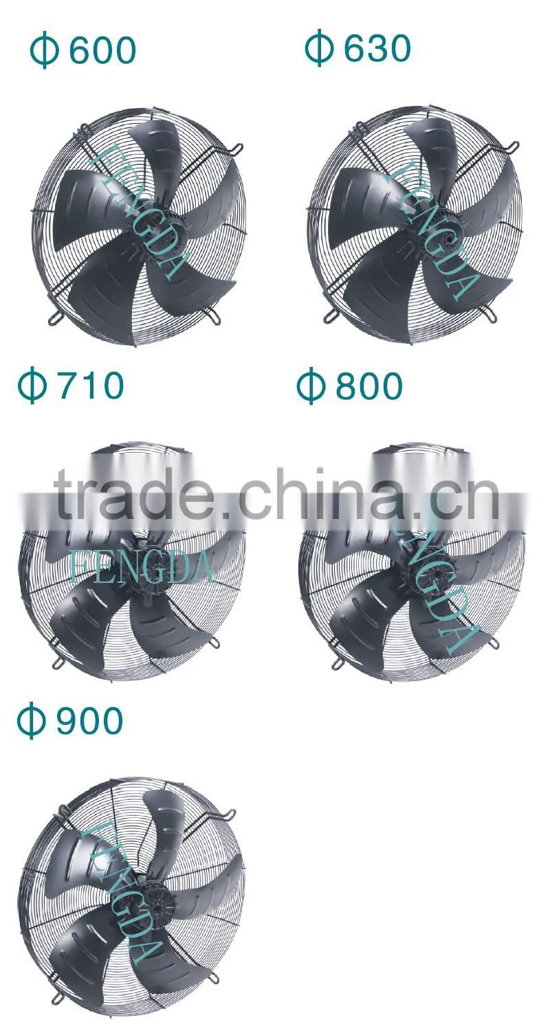 350 mm electric fan motor construction for heat pump