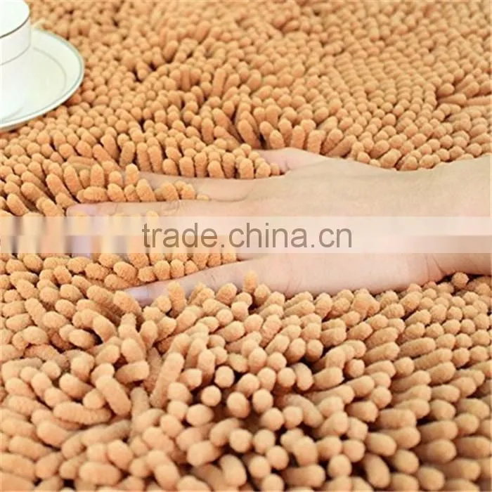 machine made chenille fabric microfiber chenille carpet