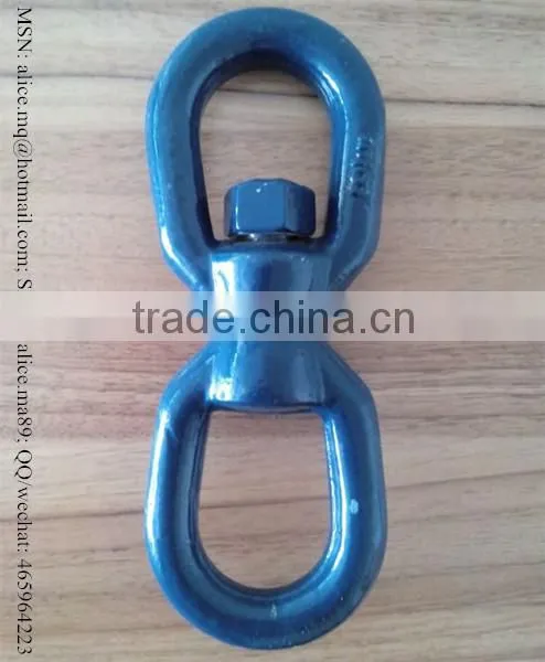 drop forged steel double eye chain swivel U.S. type G402,lifting link chain swivel