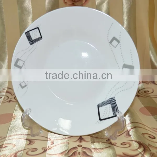 Wholesale ceramic hand printed dinner set with low price made in china