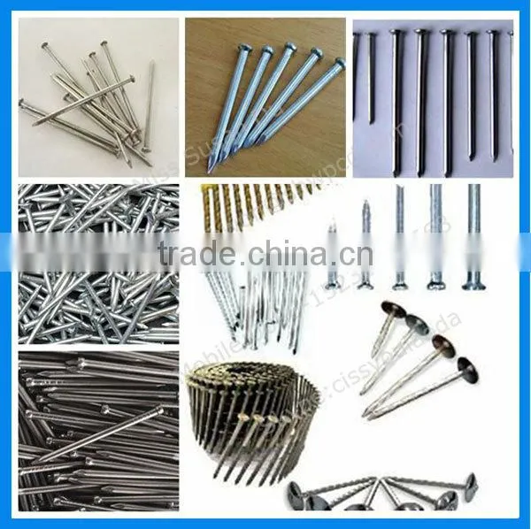 Automatic iron steel nail making machine for sale