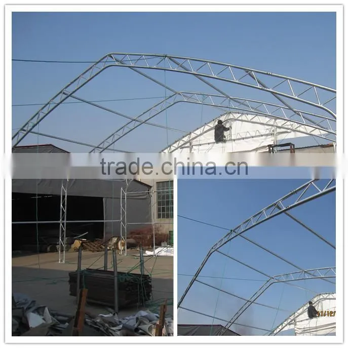 outdoor PVC/PE storage tents/shelters